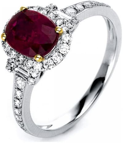 Diamondgroup Dam 1K761WG854-1 ringar