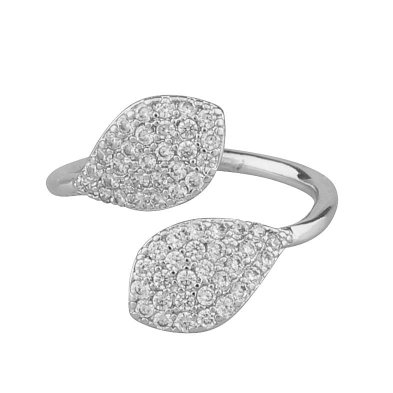Fiona small open ring XL s/clear