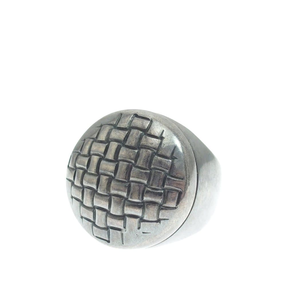 Bottega Veneta Intrecciato Silver Ring Silver