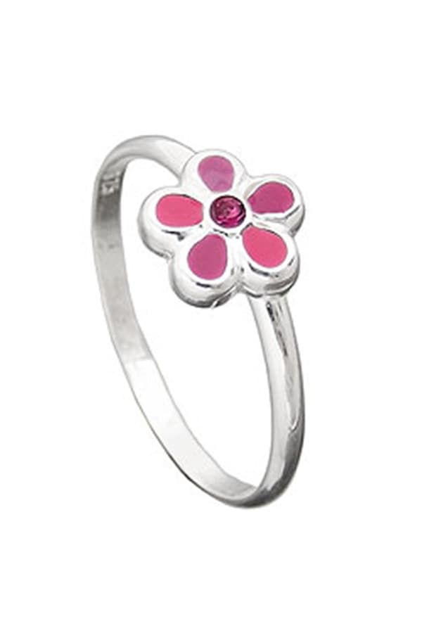 Ring For Children Pink Flower Silver 925 - GL91618-48