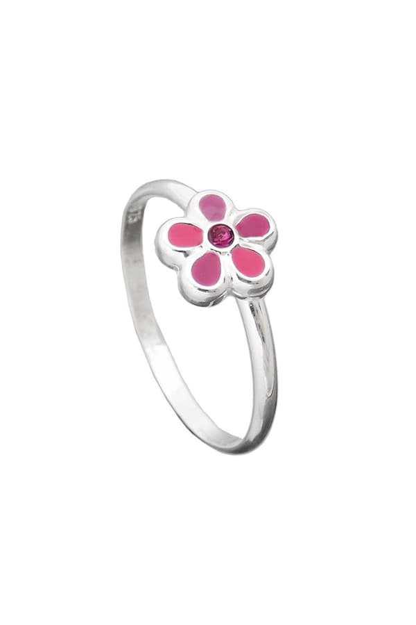 Ring For Children Pink Flower Silver 925 - GL91618-48