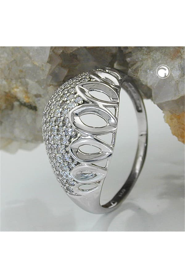 Ring With Many Zirconias Silver 925 - GL94067-53