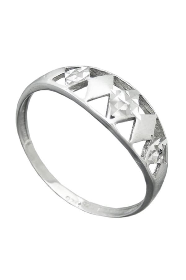 Ring With Diamond Cut Silver 925 - GL94065-55