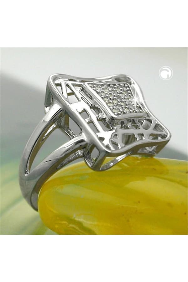 Ring With Zirconias Silver 925 - GL94038-54