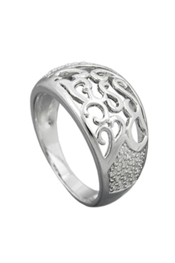 Ring With Zirconias Silver 925 - GL94037-54