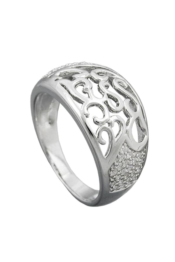 Ring With Zirconias Silver 925 - GL94037-54