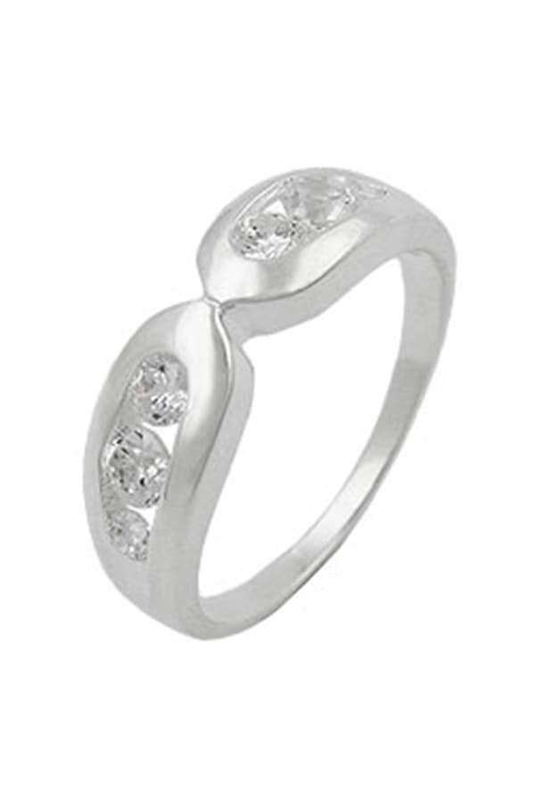 Ring 6mm 6 Zirconia Crystals Silver 925 - GL92673-54