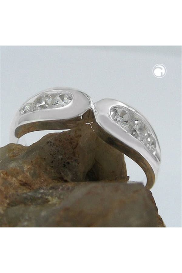 Ring 6mm 6 Zirconia Crystals Silver 925 - GL92673-54