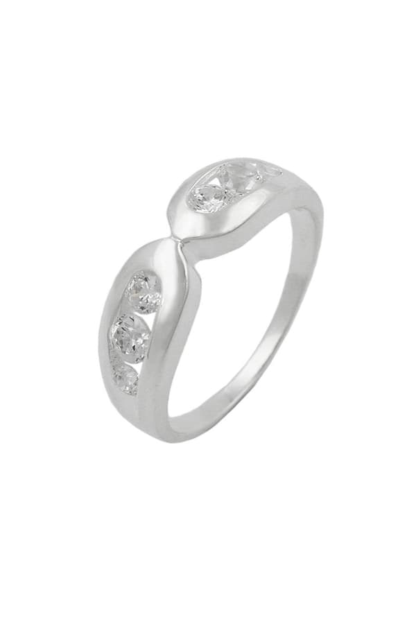 Ring 6mm 6 Zirconia Crystals Silver 925 - GL92673-54