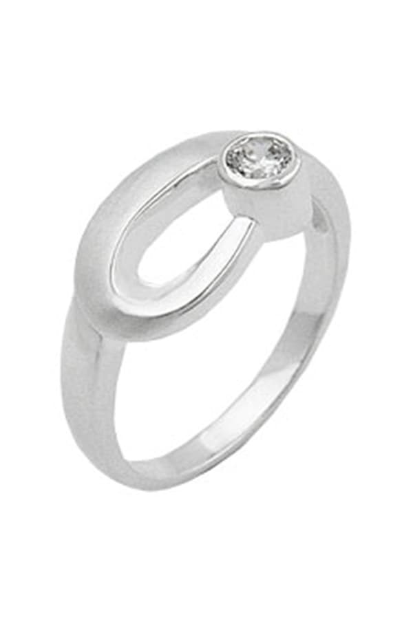 Ring 9mm Zirconia Crystal Silver 925 - GL92665-54