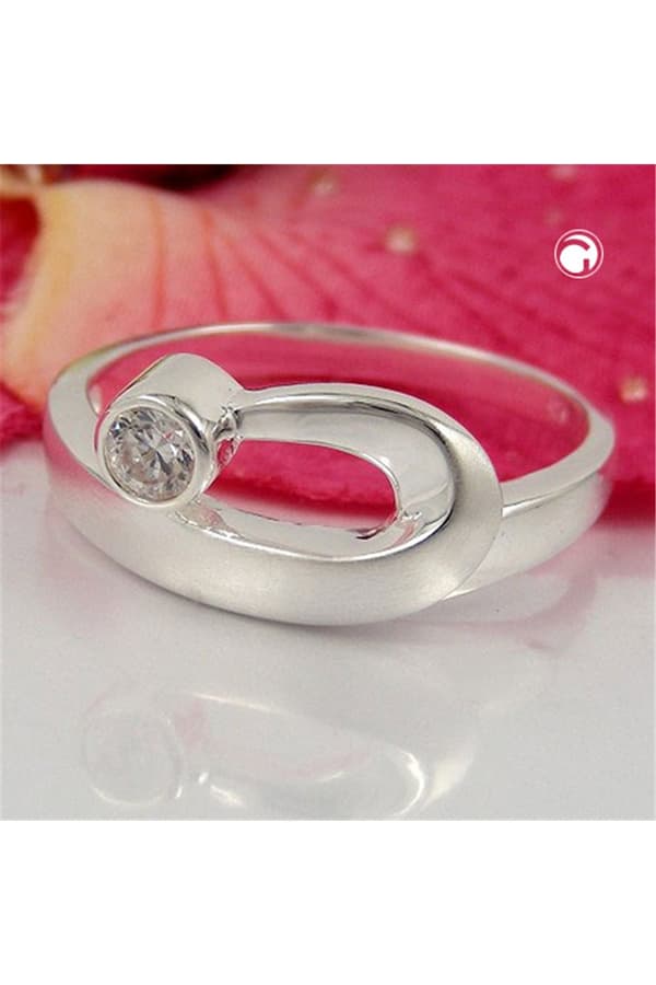 Ring 9mm Zirconia Crystal Silver 925 - GL92665-54