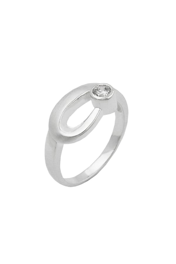 Ring 9mm Zirconia Crystal Silver 925 - GL92665-54