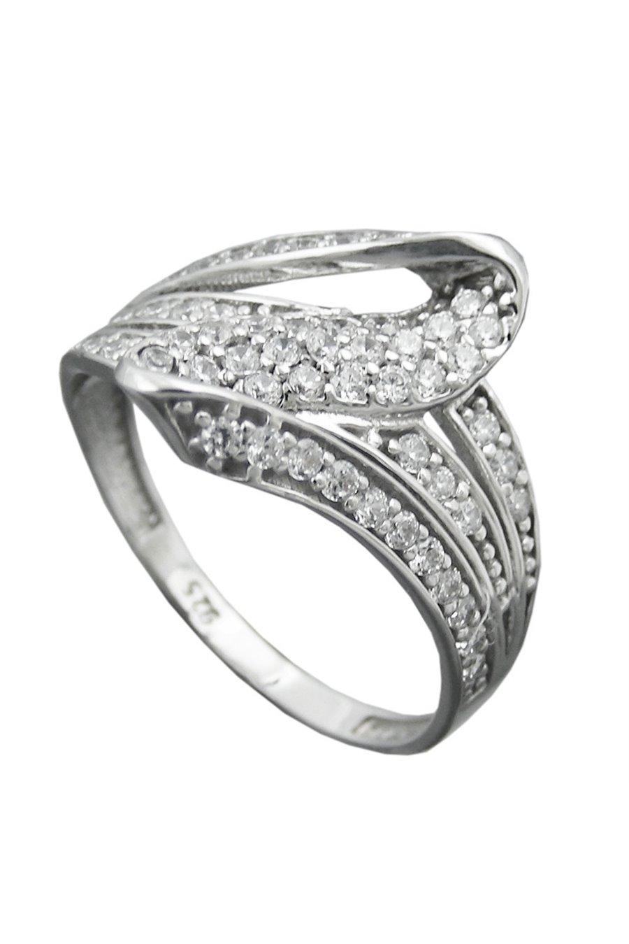 Ring With Many Zirconia Silver 925 Size 57 - GL94069-57