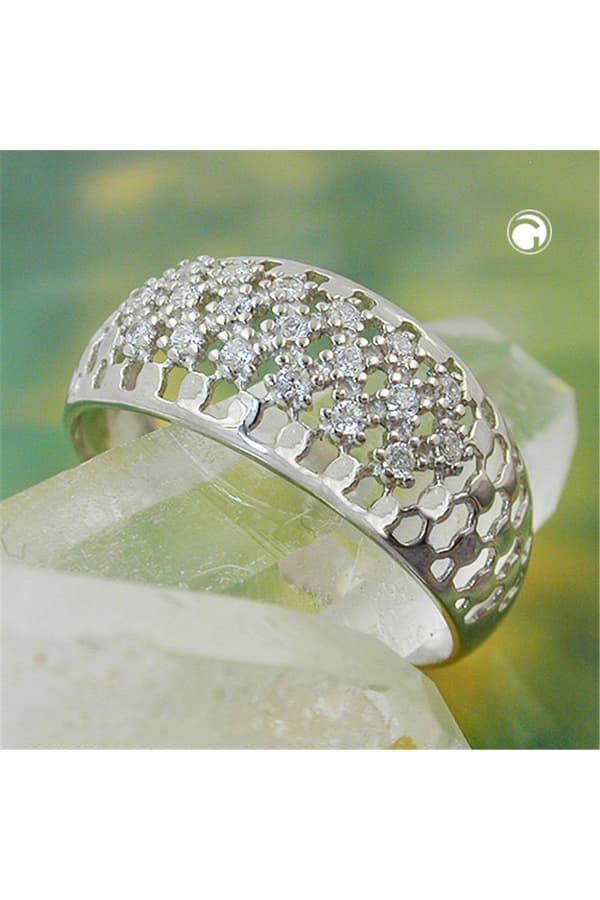 Ring With Zirconias Silver 925 - GL94064-57