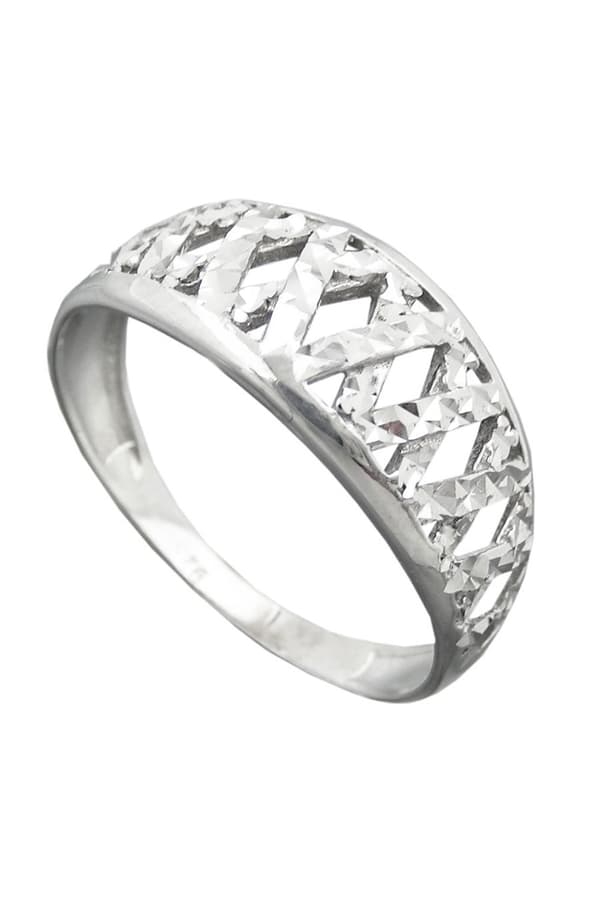 Ring With Diamond Cut Silver 925 - GL94060-56