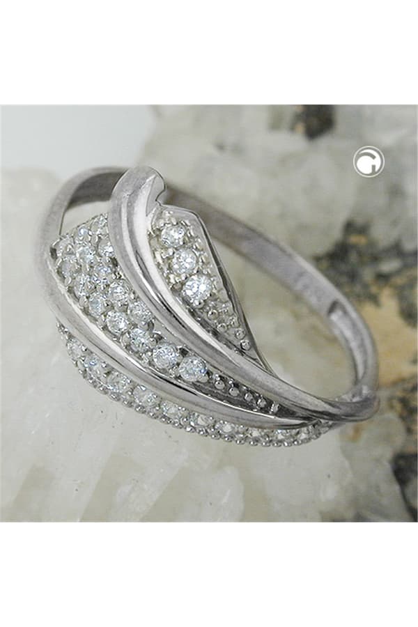 Ring With Zirconias Silver 925 - GL94056-56