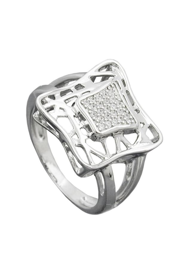 Ring With Zirconias Silver 925 - GL94038-56