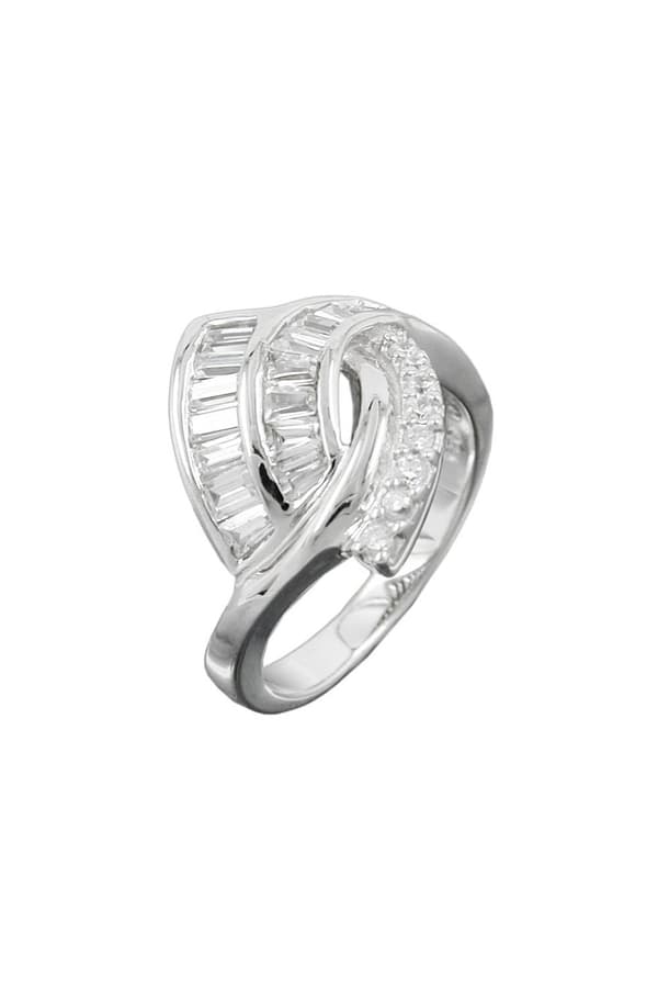 Ring Many Zirconia Crystals Silver 925 - GL93046-56