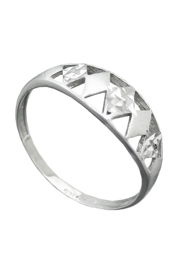 Ring With Diamond Cut Silver 925 - GL94065-58