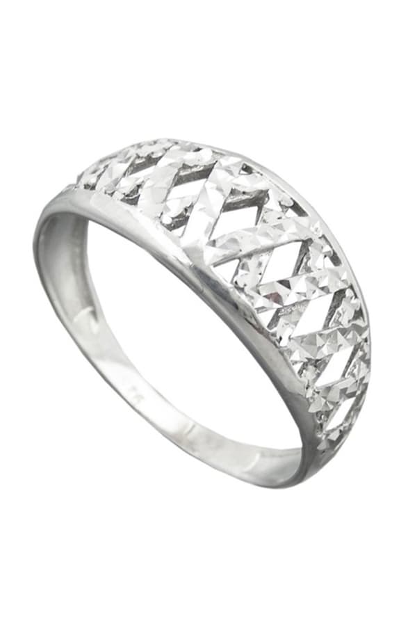 Ring With Diamond Cut Silver 925 - GL94060-58