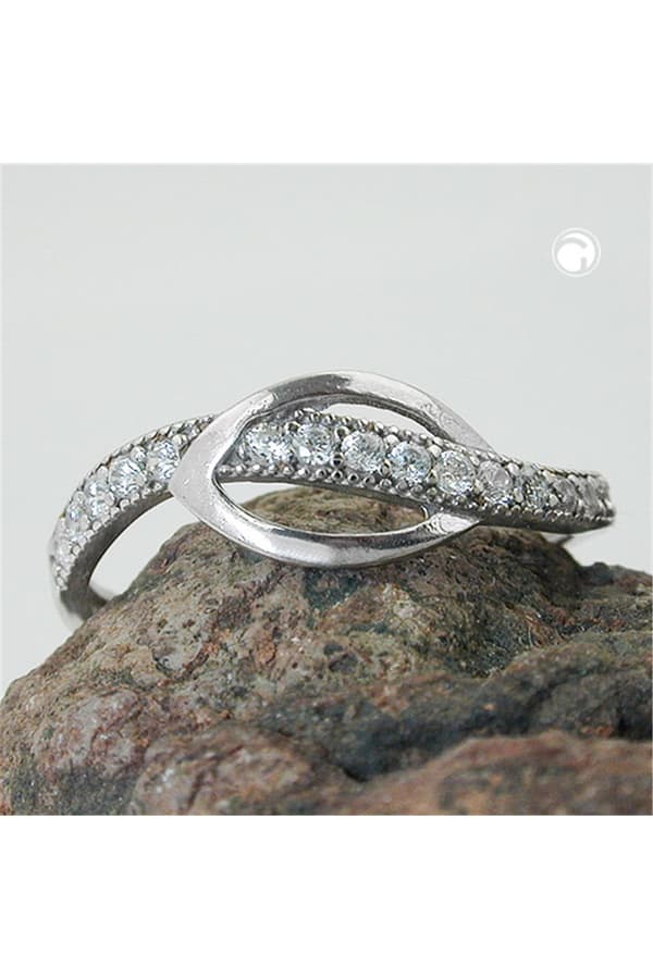 Ring With Zirconias Silver 925 - GL94058-57