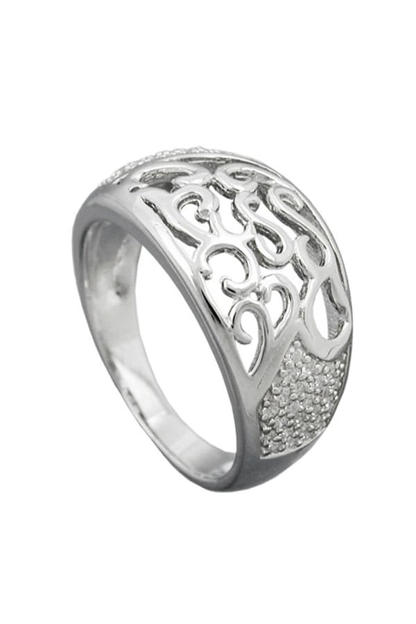 Ring With Zirconias Silver 925 - GL94037-58