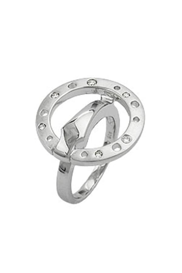 Ring Cubic Zirconia Rhodinized 18.5mm Silver 925 - GL91368-58