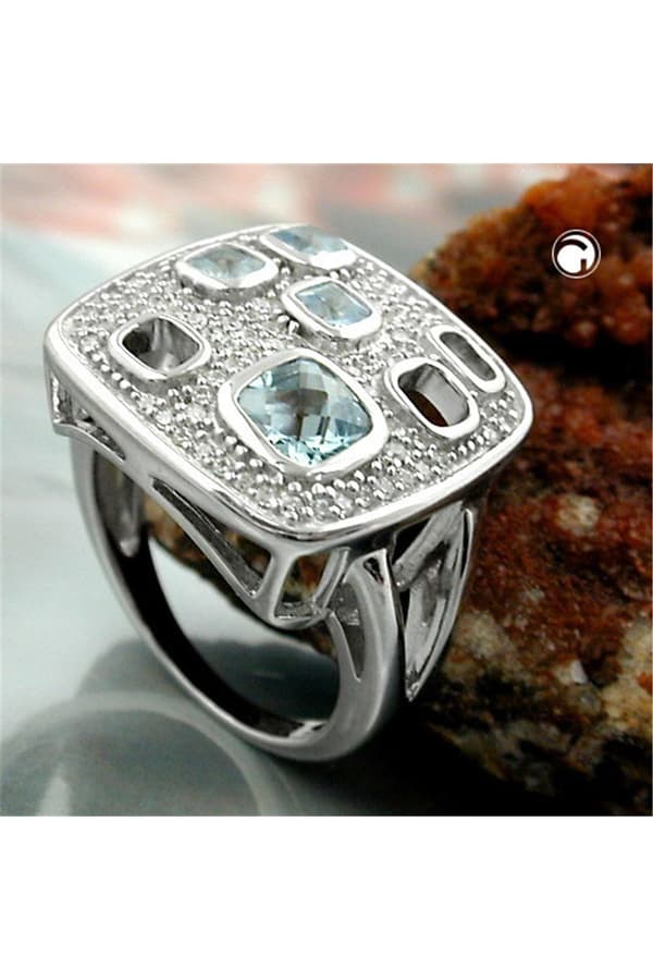 Ring Many Zirconias Silver 925 - GL94039-60