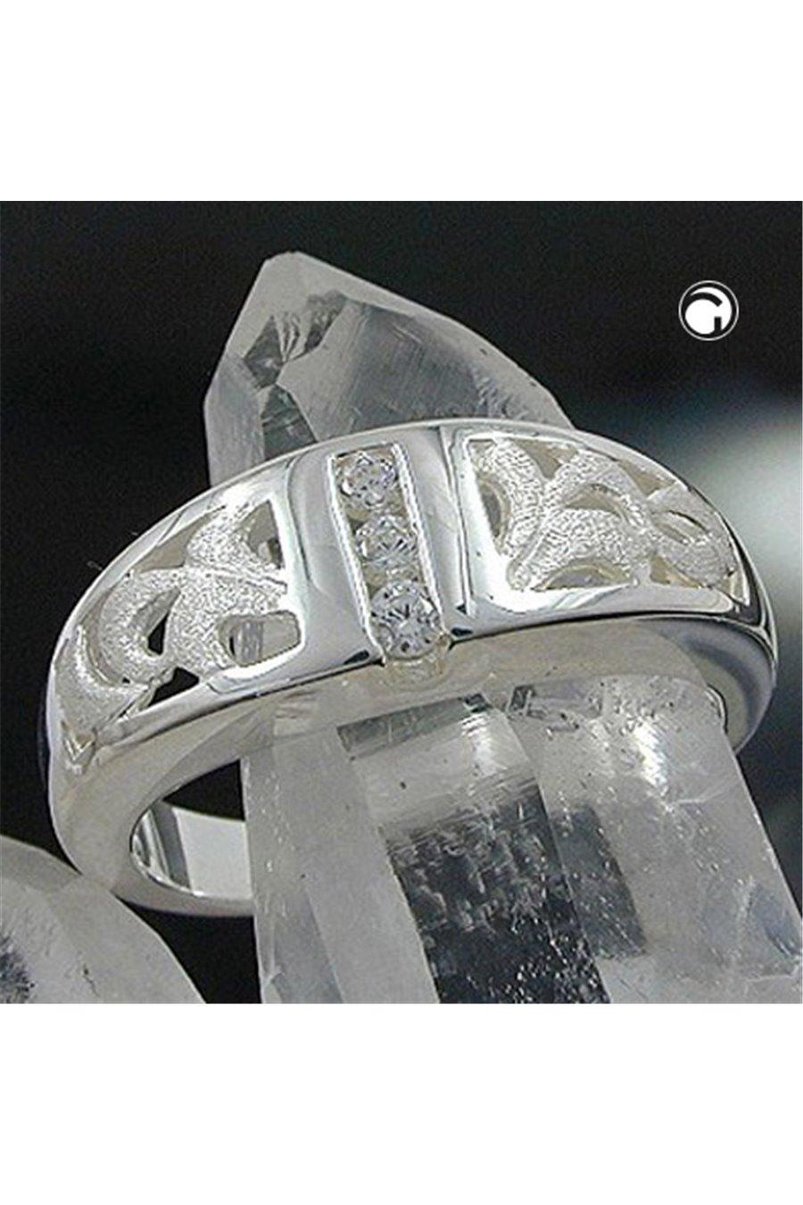 Ring 3 Zirconia Crystals Silver 925 - GL92214-60