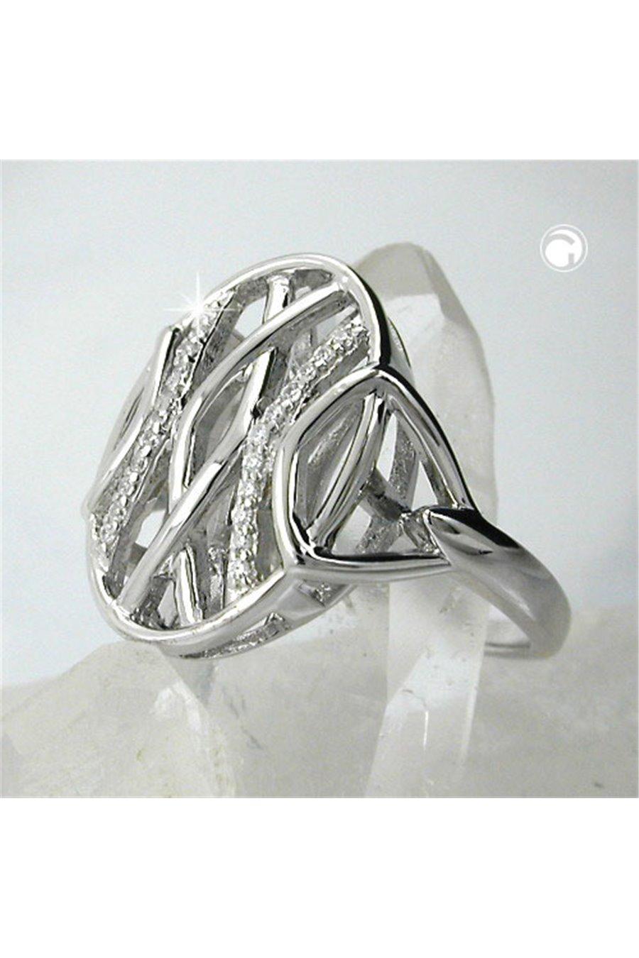 Ring Many Zirconias Silver 925 - GL94036-62