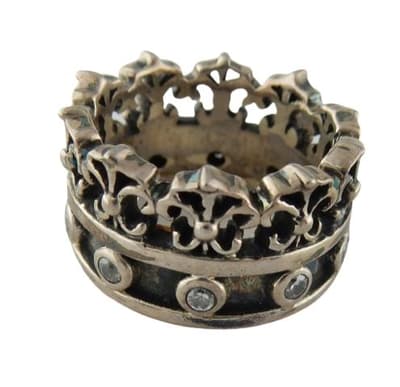 VJ Since 1890 Äkta Silverring 925 Krona Gammal Stil