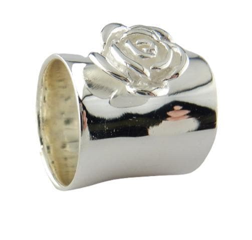 VJ Since 1890 Äkta Silverring 925 Polerad Blomma