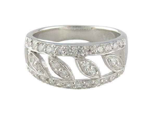 VJ Since 1890 Silverring 925 cz Mönster