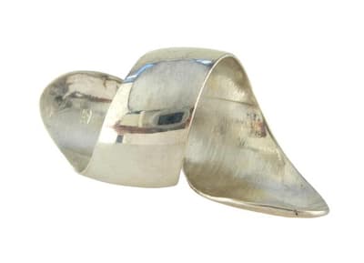VJ Since 1890 Äkta Silverring 925 Stor Skruvad
