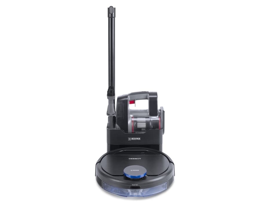 Ecovacs DEEBOT Pro 930 + Handsauger, Utan påse, Svart, Rund, 0,47 l, 67 dB, Matta, Hårda golvytor