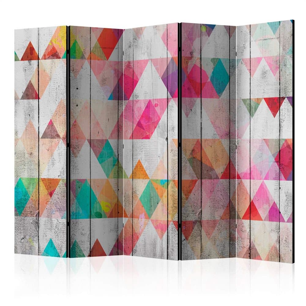 Rumsavdelare / Skärmvägg - Rainbow Triangles II