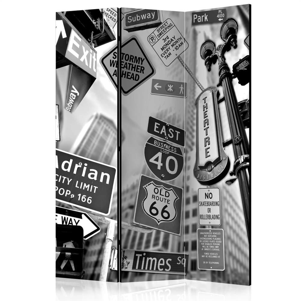 Rumsavdelare / Skärmvägg - Roads to Manhattan