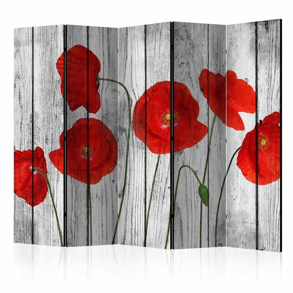 Rumsavdelare / Skärmvägg - Tale of Red Poppies II