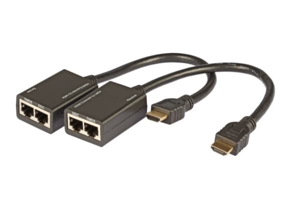 EFB Elektronik ME1005, Network transmitter, 30 m, Cat5e, 10/100/1000Base-T(X), Svart
