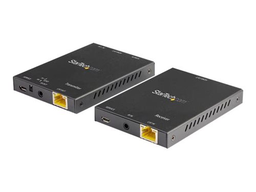 Bild av StarTech.com HDMI over CAT6 Extender Kit - 4K 60Hz - HDMI Balun Kit - Signal up to 165 ft / 50m - HDR - 4:4:4 - 7.1 Audio Support (ST121HD20V) - Förl