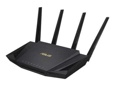 Wireless Router|ASUS|Wireless Access Point|3000 Mbps|IEEE 802.11a|IEEE 802.11b|IEEE 802.11g|IEEE 802.11n|IEEE 802.11ac|IEEE 802.11ax|USB 3.1|1 WAN|4x