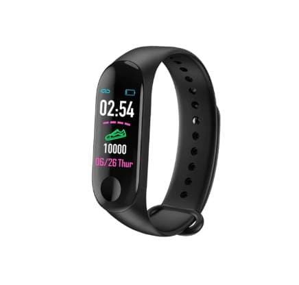 Aktivitetsarmband pulsklocka fitness tracker svart