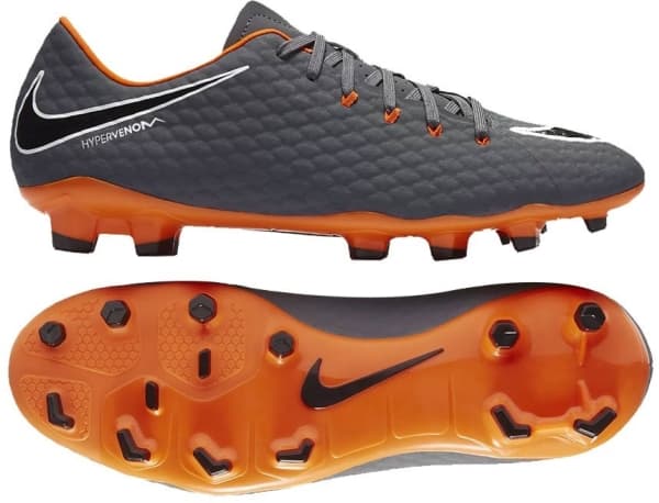 Nike Hypervenom Phantom 3 Academy FG Football Boots Gray 44.5 (AH7271 081)