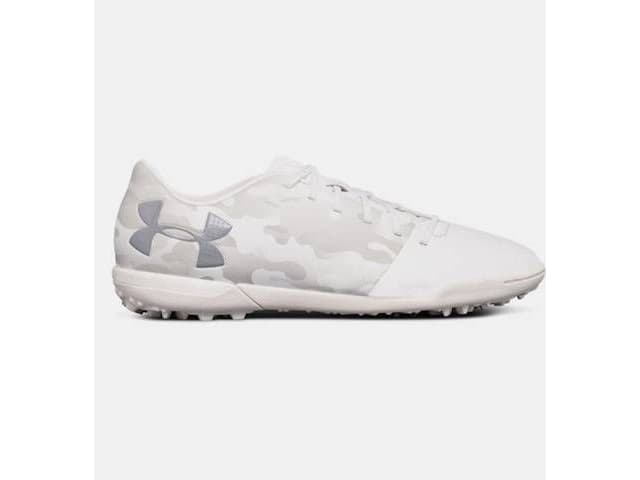 Under Armor Spotlight TF soccer shoes white 41 (1289539-100)