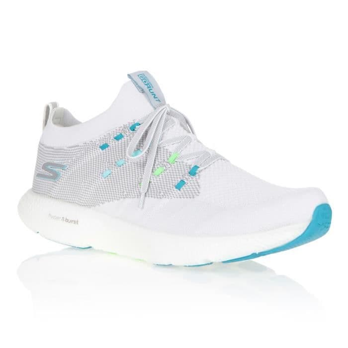 SKECHERS Go Run 7 sneakers - Kvinder - Grå og blå - Stof og gummisål - Mesh-sammensætning