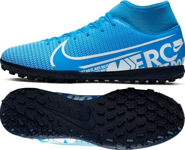 Nike football shoes Superfly 7 Club TF blue 46 (AT7980-414)