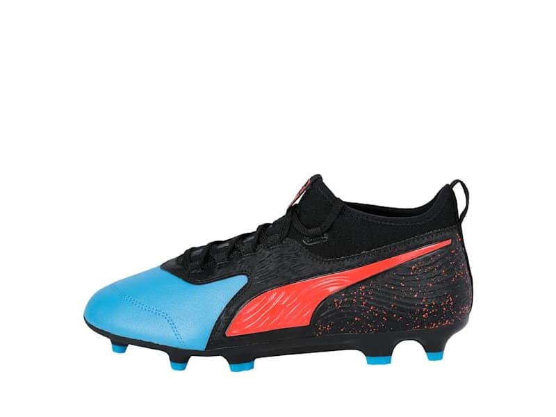 PUMA ONE 19.3 FG/AG 41, Fotboll, Hankoppling, Vuxen, Svart, Blå, EUE, Mönstrad