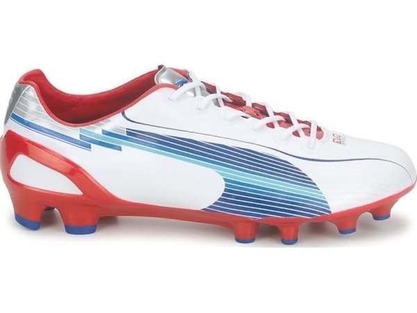 Puma Puma Evo Speed 1 FG soccer shoes, white-red-blue 102527 01 45