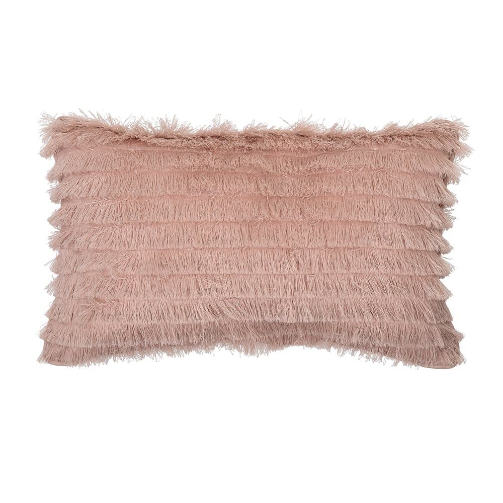 Bloomingville Kudde Bomull L: 50 x B: 30 cm Rosa