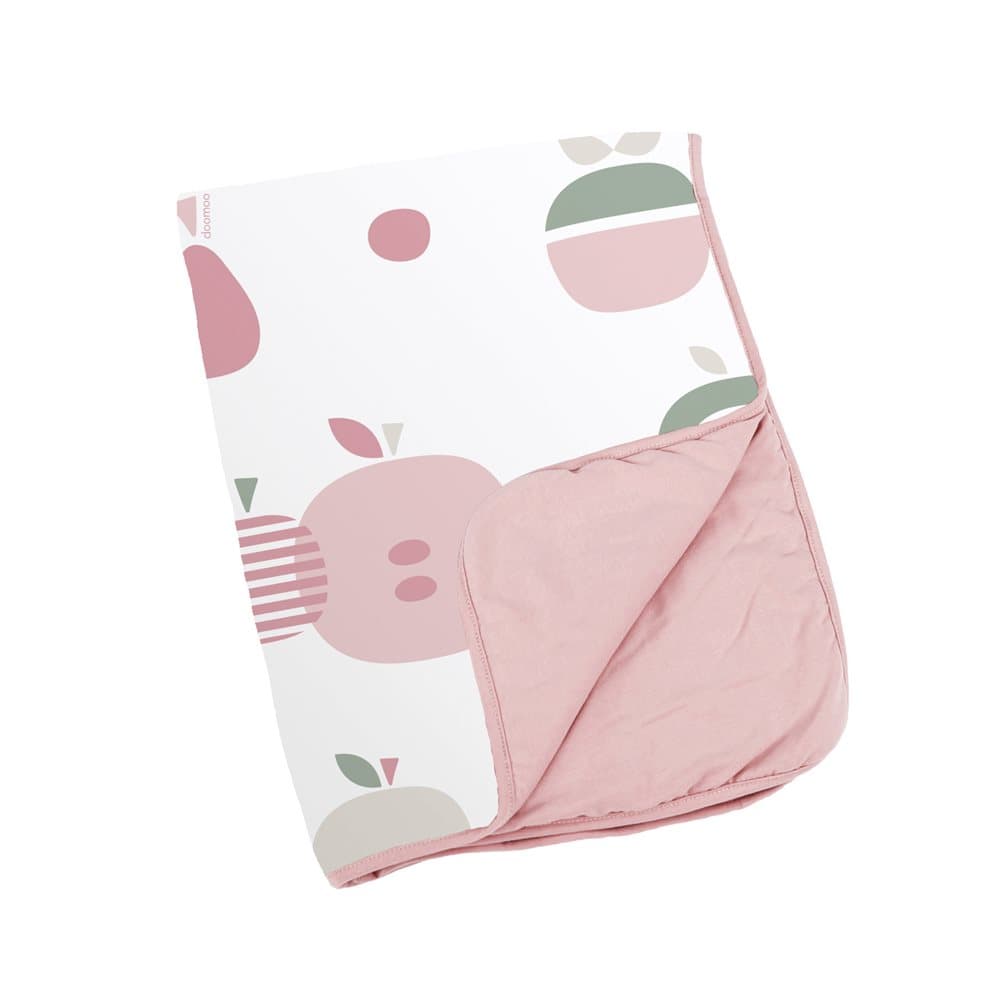 Filt Vadderad ECO 75x100, Frukt Rosa, Doomoo